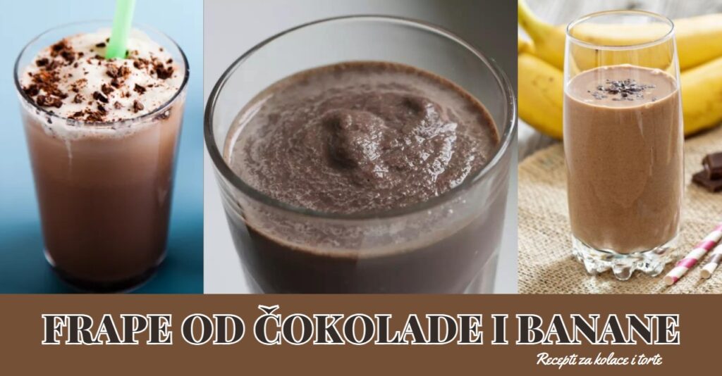 FRAPE OD ČOKOLADE I BANANE
