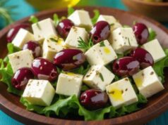 Grčka salata sa feta sirom i maslinama