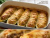 Zapečene tikvice punjene mesom, rižom i sirom – domaći recept Zapečene tikvice punjene mljevenim mesom, rižom i sirom